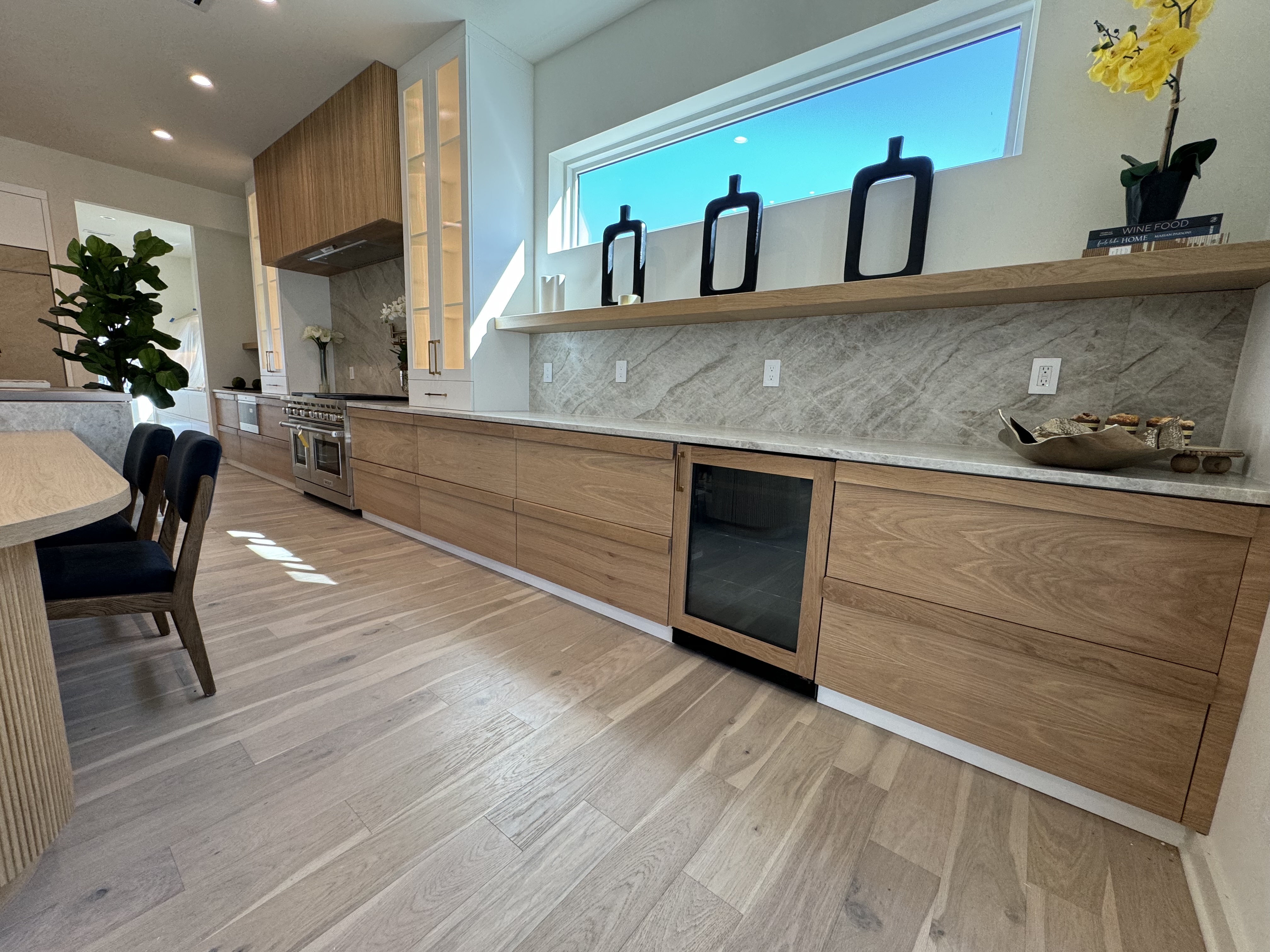 Custom cabinet installation work
