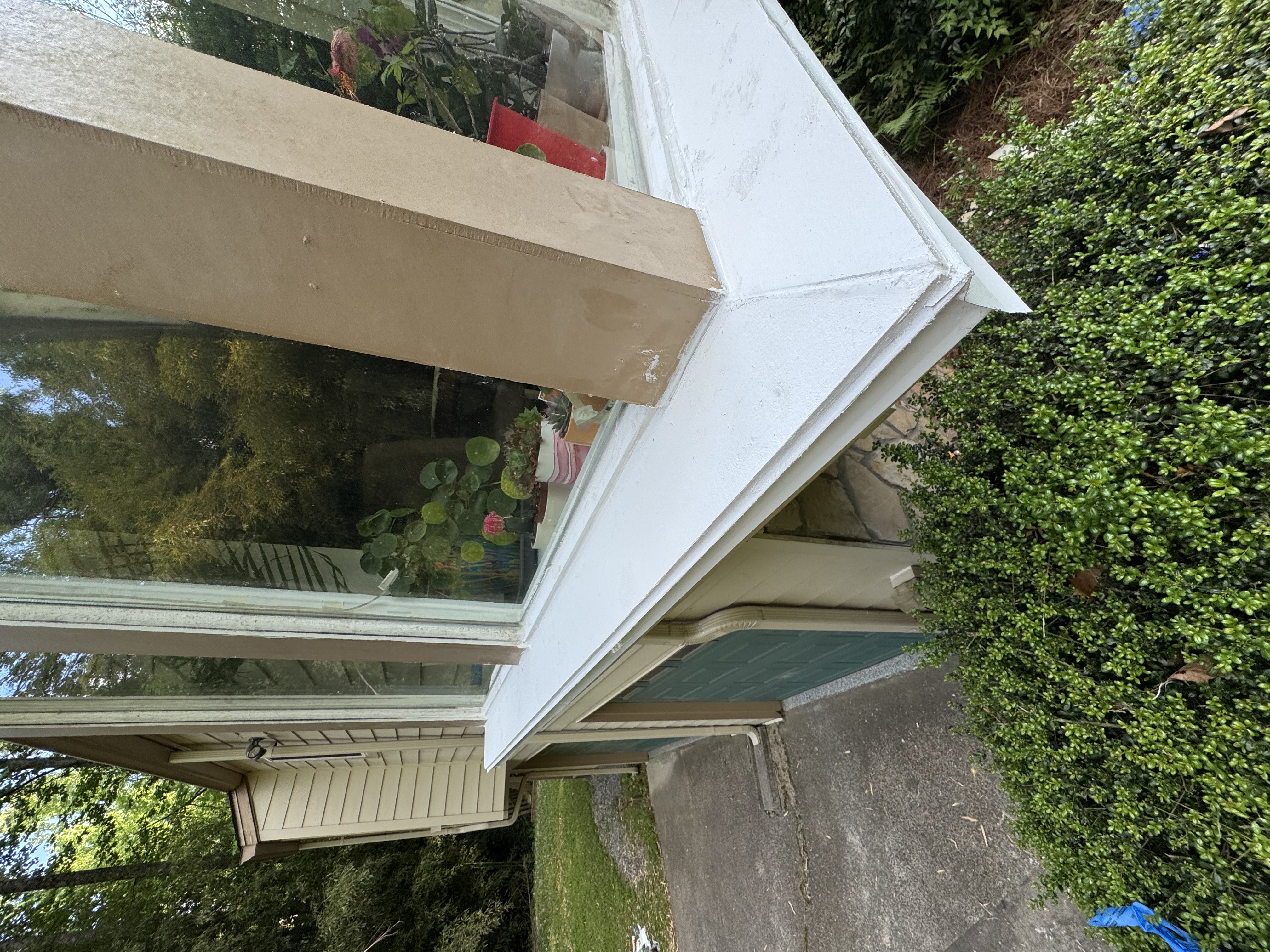 Exterior wood restoration project